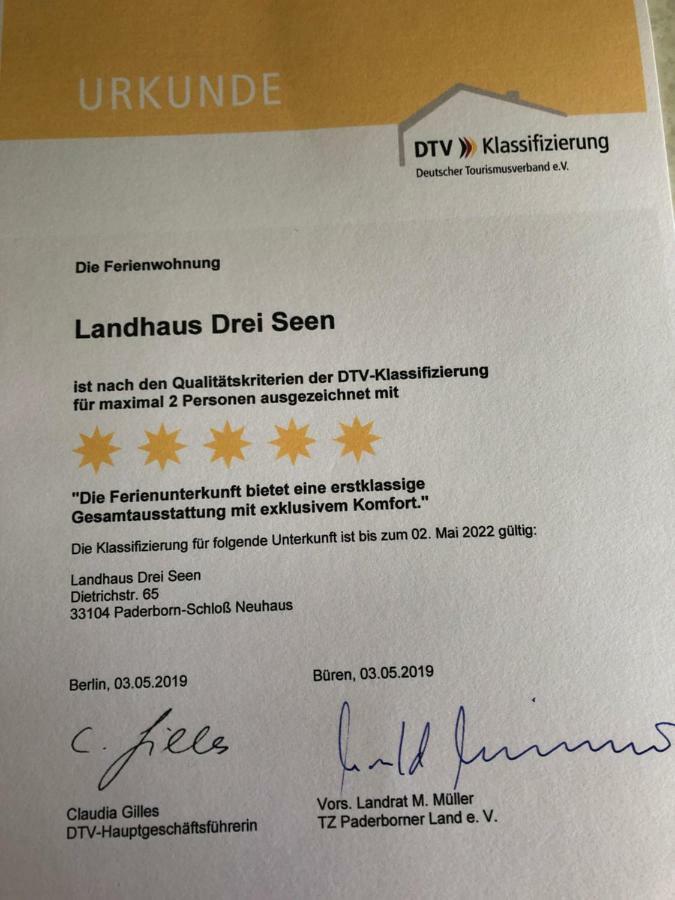 Landhaus Drei Seen Paderborn Exterior foto